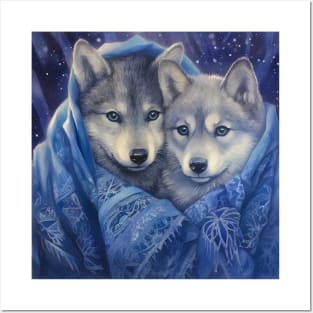 Wolfdog Puppies Posters and Art